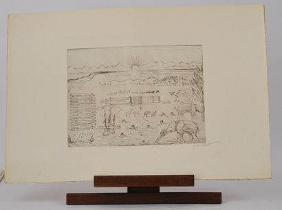 null 
Joseph HECHT (1891-1951) 




« l'Arche de Noé » 




Gravures au burin sur...