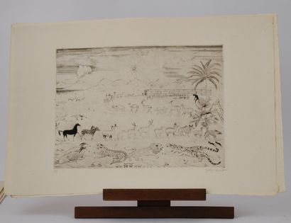 null 
Joseph HECHT (1891-1951) 




« l'Arche de Noé » 




Gravures au burin sur...