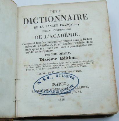 null EDUCATION & RELIGION]. Set of 7 Volumes. Period bindings.

Hocquart. Petit Dictionnaire...