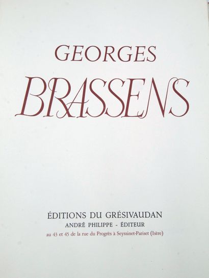 null BRASSENS (Georges) PARSUS (Pierre). L'oeuvre poétique de Georges Brassens.

Illustrée...