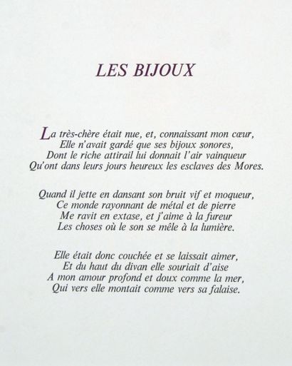 null BAUDELAIRE (Charles). Les Fleurs du Mal Bouquet. 2 Coffrets.

1/Premier coffret...