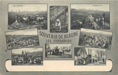 null 70 POSTCARDS BURGUNDY: Departments 21-38cp and 58-32cp. Cities, qqs villages,...