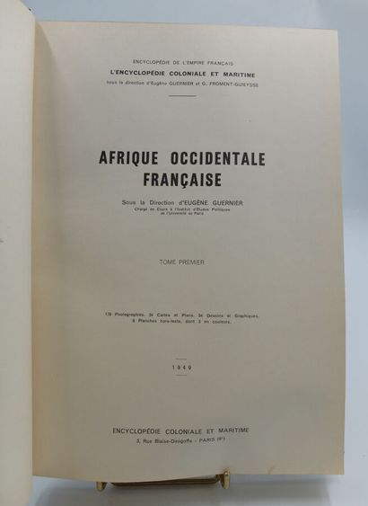 null GUERNIER (Eugène), Sous la direction de. Afrique Occidentale Française, Paris,...