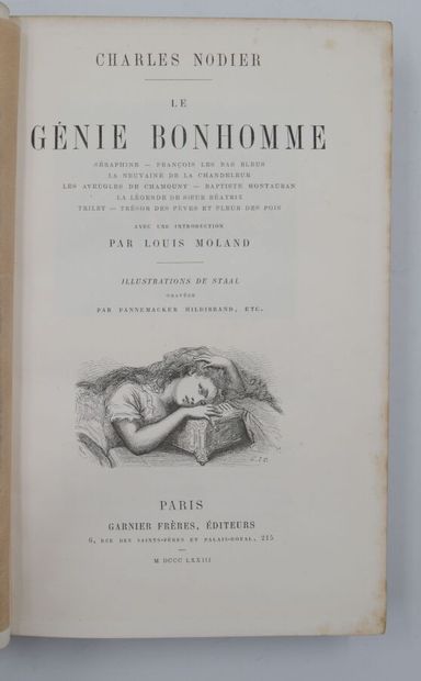 null NODIER (Charles). Le génie Bonhomme, Séraphine, François les bas bleus, La Neuvaine...