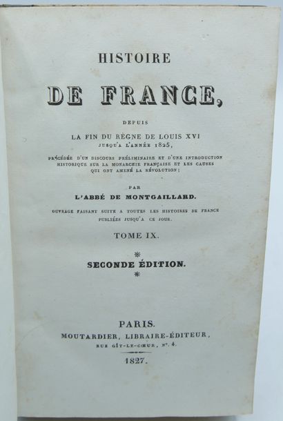 null [HISTOIRE DE France]. Ensemble 21 Volumes. Reliures anciennes.

15 Volumes :...