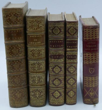 null LOT of religious, literary and miscellaneous volumes, mostly in morocco:Tasse....