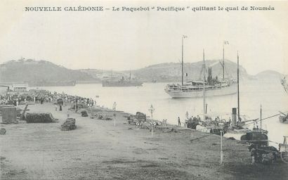 null 6 CARTES POSTALES NOUVELLE-CALEDONIE : Cartes Postales des Messageries Maritimes....