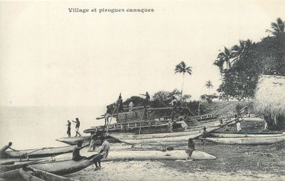 null 6 POST CARDS NEW CALEDONIA : Postcards from the Messageries Maritimes. Neither...
