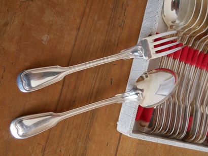 null 12 silver plated cutlery " filet " model

(In their case)



Collection of the...