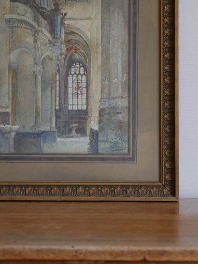 null Ecole du XIXème siècle. Luis JIMENEZ

Intérieur d'église

Aquarelle sur papier...