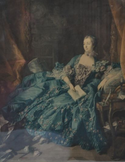 null D'après François BOUCHER (1703-1770) 

Portrait de Madame de Pompadour

Gravure...