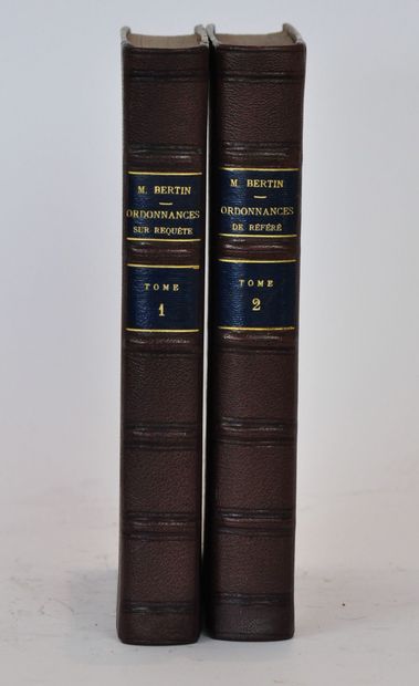 null BERTIN (Antoine de)

Ordonnances sur requête. 2 volumes

Paris, Durand et Pedone-Lauriel,...