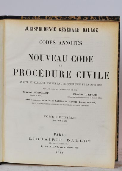 null DALLOZ Ainé (Sous la direction de)

Jurisprudence générale, recueil périodique...