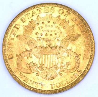 Une Monnaie OR - Liberty A 20 Dollars Liberty coin, 1900.

Weight : 33,42grs.



Estimate...
