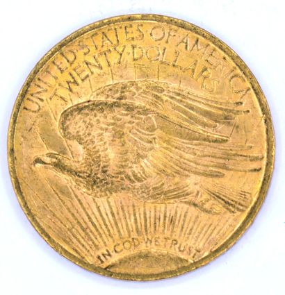Une Monnaie OR - Saint Gaudens - Double Eagle A 20 Dollars Saint Gaudens coin, 1923.

Weight...