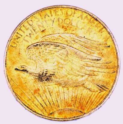 Une Monnaie OR - Saint Gaudens - Double Eagle A 20 Dollars Saint Gaudens coin, 1908.

Weight...