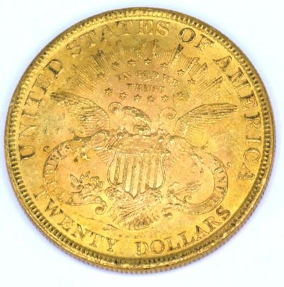 Une Monnaie OR - Liberty A 20 Dollars Liberty coin, 1895.

Weight : 33,42grs.



Estimate...