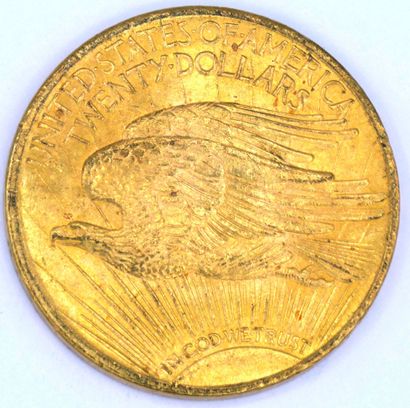 Une Monnaie OR - Saint Gaudens - Double Eagle A 20 Dollars Saint Gaudens coin, 1924.

Weight...