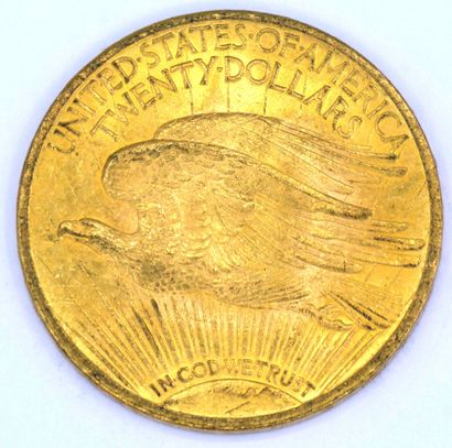 Une Monnaie OR - Saint Gaudens - Double Eagle A 20 Dollars Saint Gaudens coin, 1924.

Weight...