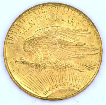 Une Monnaie OR - Saint Gaudens - Double Eagle A 20 Dollars Saint Gaudens coin, 1911.

Weight...
