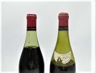 null 1 bouteille LA TACHE Grand cru DOMAINE de la ROMANEE CONTI 1957 n°0458.? : Étiquette...