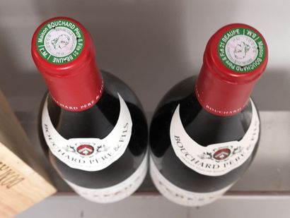  2 bouteilles ECHEZEAUX Grand Cru - Bouchard Père & Fils 1999 En COFFRET bois