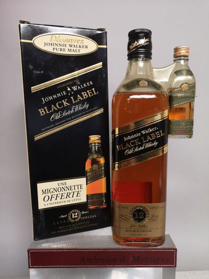 null 1 flacon 70cl SCOTCH WHISKY Black Label "Extra Special" - JOHNNIE WALKER 12...