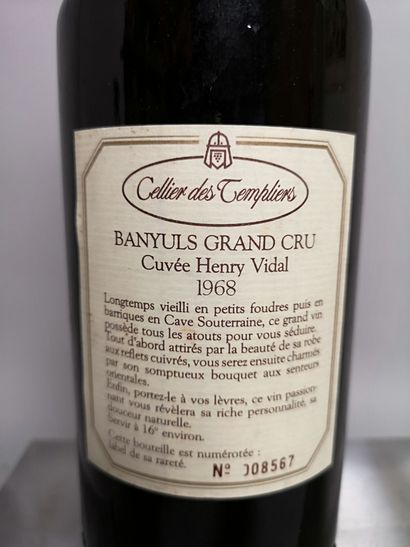 null 1 bouteille BANYULS Grand Cru "Cuvée Président Henri Vidal" - Cellier des Templiers...