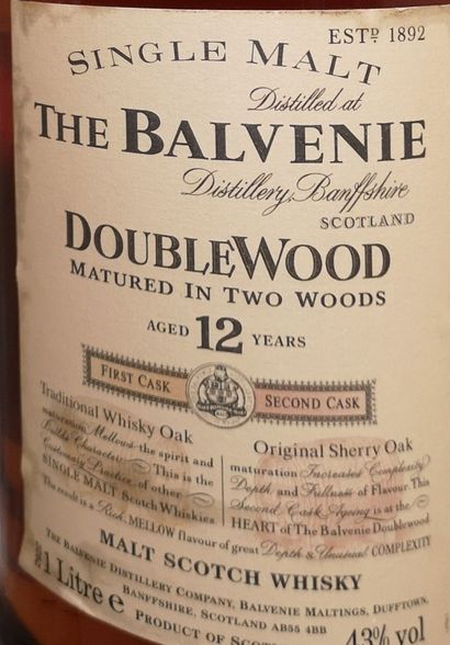 null 1 Flask 1liter WHISKY THE BALVENIE "Doublewood" - 12 years old