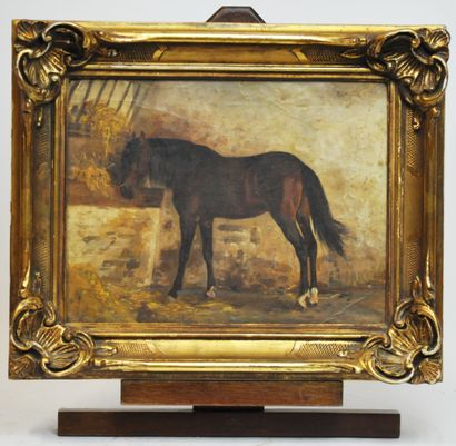 null French school of the 19th century

Mare in its enclosure

Oil on canvas, titled...