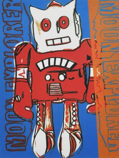 null Andy WARHOL (1928-1987)

The robot or "Moon explorer

Color lithograph on paper...