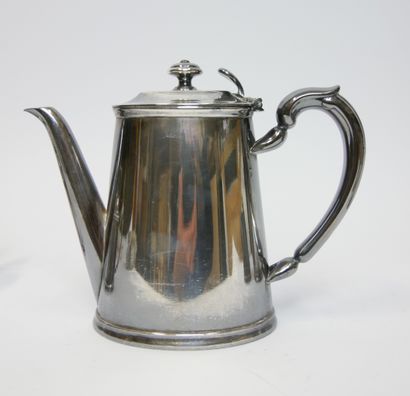 null CHRISTOFLE 

Service thé et café en métal argenté comprenant :

- Une théière...