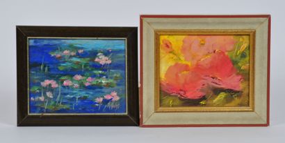 null Vincenti USCHI

Water lilies and Hibiscus

Two oil on panel signed lower right...