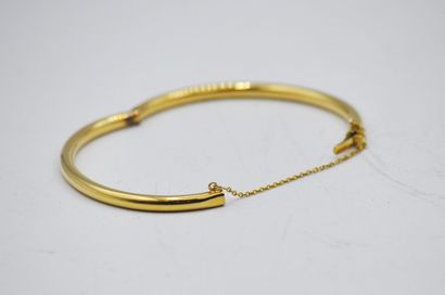 null Bracelet rush in gold 750 thousandths, chain of safety. Dimensions : 7 x 5,5...