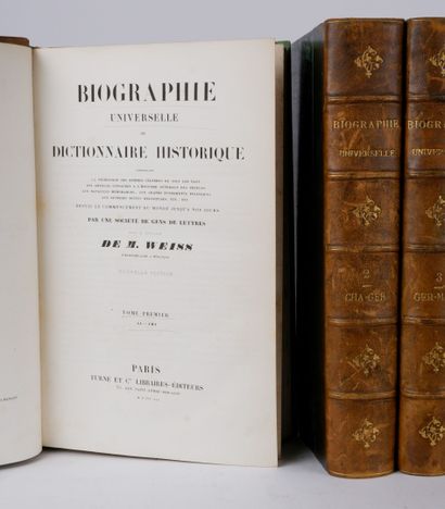 null BIOGRAPHIE universelle ou dictionnaire historique en six volumes. Paris, Furne,...
