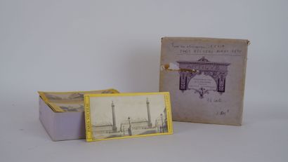 null Vues stéréoscopiques du Paris Nouveau avant 1870. Vues animées, monuments et...