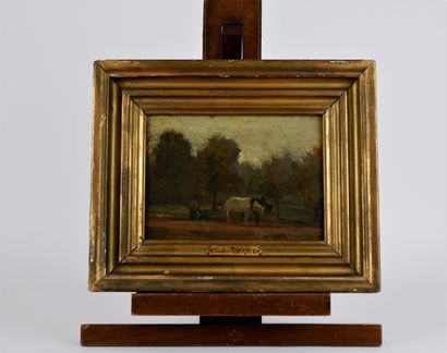 null Charles-Emile JACQUE (1813-1894)

The ploughman

Oil on panel signed lower left...