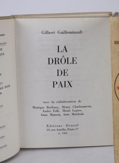 null GUILLEMINAULT (Gilbert) Suite d'ouvrages comprenant : 

Le roman vrai de la...