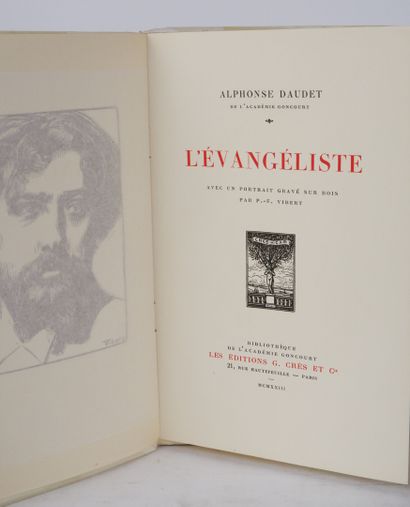 null DAUDET (Alphonse). The evangelist. 

Paris, Crès, 1923, in-8, paperback, portrait...