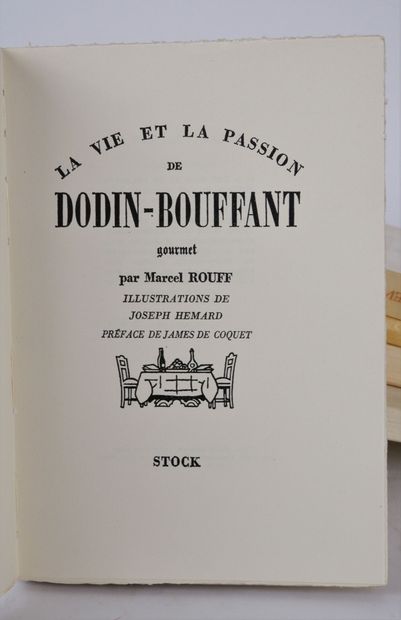 null Lot de livres brochés comprenant : 

ROUFF (Marcel), La Vie de Dodin-Bouffant....