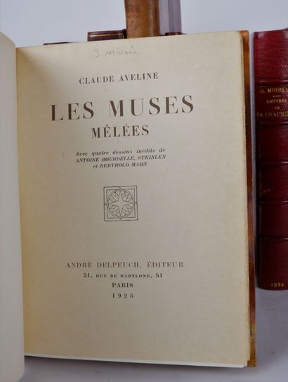 null Lot de livres reliés comprenant : 

BANVILLE de (Théodore), Contes Féeriques,...
