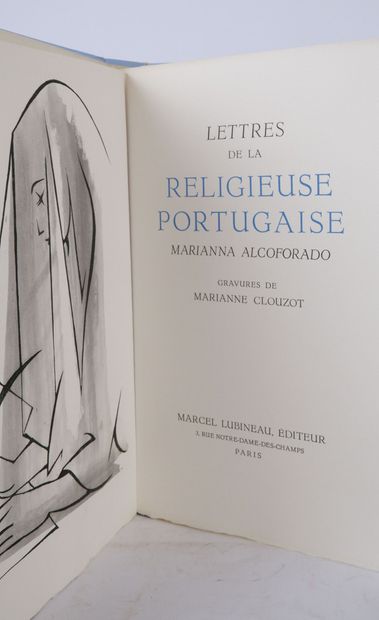null ALCOFORADO (Marianna). Lettres de la religieuse portugaise. Paris, Marcel Lubineau,...