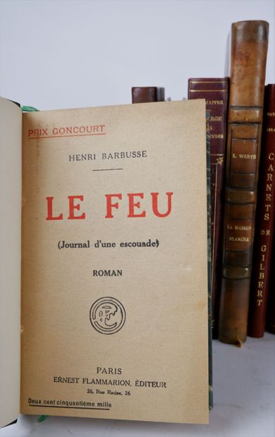 null Lot of bound books including: 

BANVILLE de (Théodore), Contes Féeriques, with...