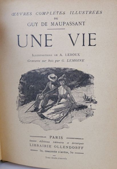 null Lot de livres comprenant : 

MAUPASSANT (de) Guy, Contes et nouvelles 1 et 2...