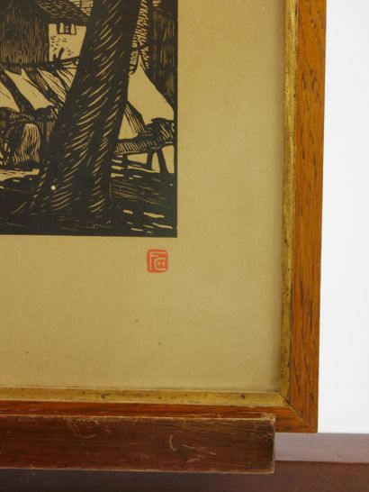 null Fernand CHALANDRE (1879-1924)

Lot de quatre gravures en noir comprenant : 

Deux...
