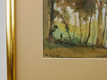 null Pierre CHAPUIS (1863-1942)

Forêt de Compiègne 

Aquarelle sur papier signée...