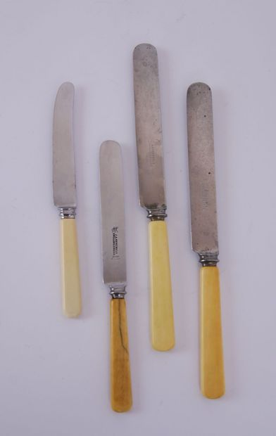 null J.A. HENCKELS ZWILLINGSWERK 

Suite de 9 grands couteaux et 4 petits couteaux...