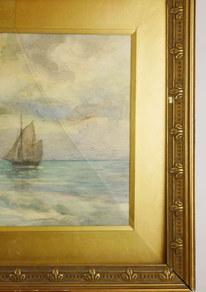 null Theodore HANNON (1851-1916)

Sailboat at sea

Watercolour on paper signed lower...