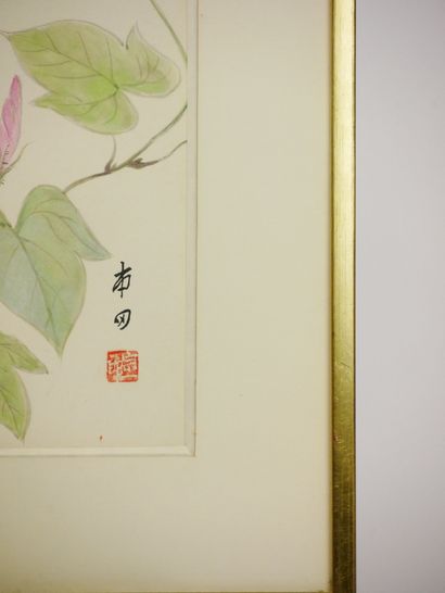 null Soichiro HONDA (1906-1991)

Liseron violet

Aquarelle sur papier, porte des...