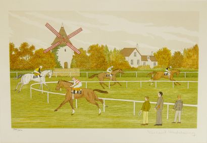 null Vincent HADDELSEY (1929/34-2010)

The racecourse

Lithograph in color numbered...